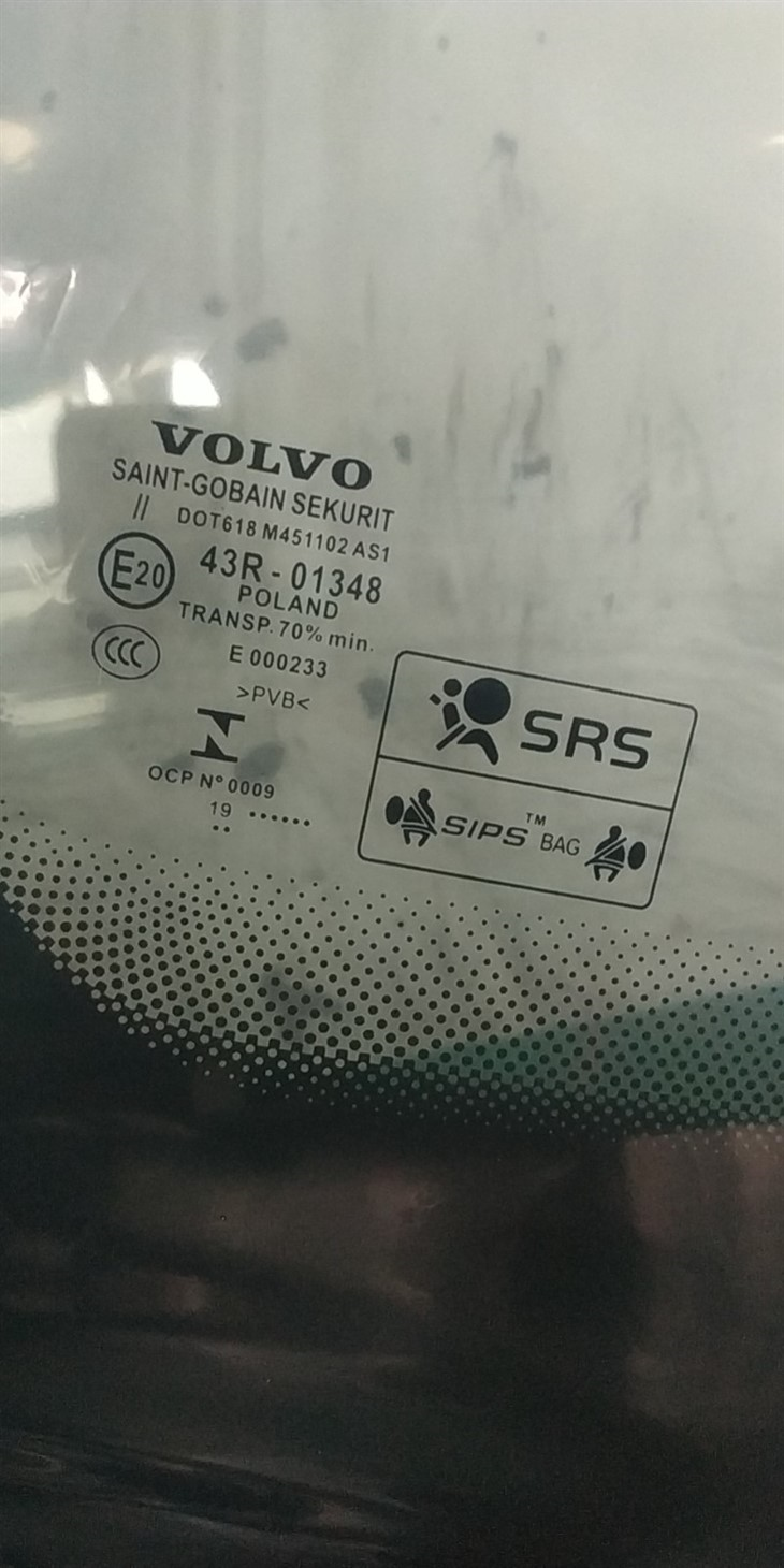 -xc90-2019-rain Sensing Night Vision Windshield-part Number-31468007